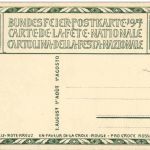 Bundesfeier Festkarte 1917