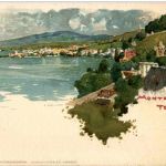 Montreux Territet - Litho F. Voellmy