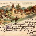 Geneve - Exposition Nationale Suisse 1896 - Litho