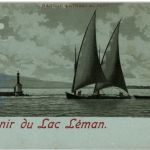 Souvenir du Lac Leman - Litho