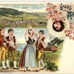 Gruss aus dem Appenzeller Land - Litho