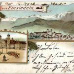Gruss aus Einsiedeln - Litho