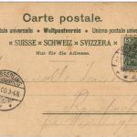 Gruss vom Rheinfall - Litho