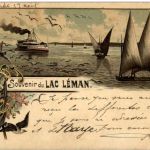 Souvenir du Lac Leman - Litho Carl Künzli