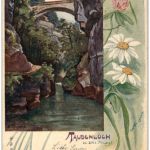 Taubenloch bei Biel - Litho