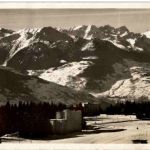 Vue sur Crans et le Mont Blanc