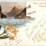 Gruss vom Vierwaldstättersee - Litho