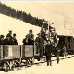 train de travaux au col de Soud - Eisenbahn Repro