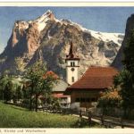 Grindelwald - Kirche Wetterhorn