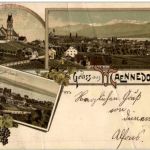 Gruss aus Maennedorf - Litho