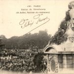 Paris - Statue de Strassbourg 14 Juillet