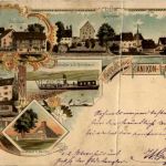 Gruss aus Nänikon Greifensee - Litho