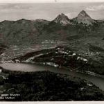 Seelisberg - Blick gegen Brunnen - Schwyz und die Mythen