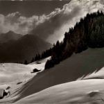 Winterlandschaft mit Spielgerten ob Zweisimmen