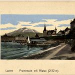 Luzern - Promenade mit Pilatus