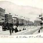 La Chaux de Fonds - en Hiver mit Tram