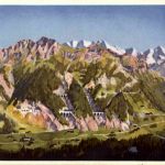 Zürich - Landesausstellung 1939 - Modell Anlage der Lötschbergbahn