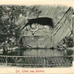 Luzern - Der Löwe - Prägekarte