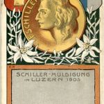 Luzern - Schiller Huldigung 1903 Fritschizug - Litho