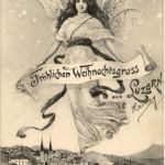 Luzern - Froher Weihnachtsgruss mit Engel