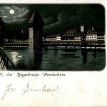 Luzern - Kappelbrücke - Litho