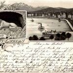 Gruss aus Luzern - Litho