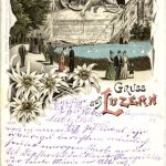 Gruss aus Luzern - Litho