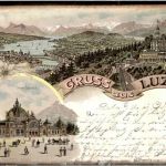 Gruss aus Luzern - Litho