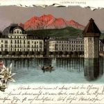 Gruss aus Luzern - Litho