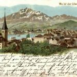 Gruss aus Luzern - Litho