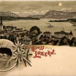 Gruss aus Luzern - Litho