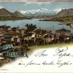 Gruss aus Luzern - Litho