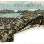 Gruss aus Luzern - Litho