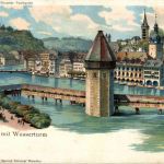 Gruss aus Luzern - Litho