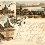 Gruss aus Luzern - Litho