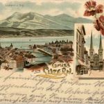 Gruss aus Luzern - Litho