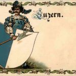Luzern - Wappen - Litho