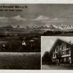 Affoltern im Emmental - Ausblick mit Hotel Löwen