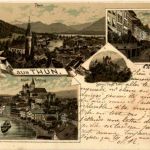 Gruss aus Thun - Litho