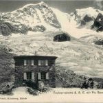 Tschiervahütte mit Piz Bernina