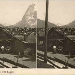 Mürren mit Eiger - Stereokarte