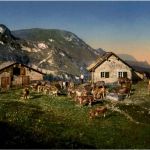 Vor der Alphütte