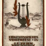 Luzern - 3 Offizielle Festpostkarten Sängerfest 1922 mit Original Umschlag