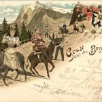 Gruss aus den Bergen - Litho