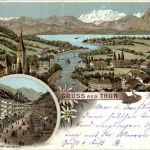 Gruss aus Thun - Litho