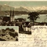 Gruss aus Luzern - Litho