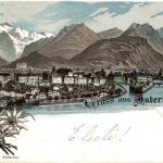 Gruss aus Interlaken - Litho