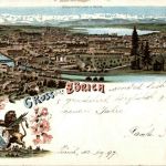 Gruss aus Zürich - Litho