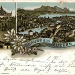 Gruss aus Luzern - Litho