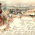 Gruss aus Zürich - Litho
